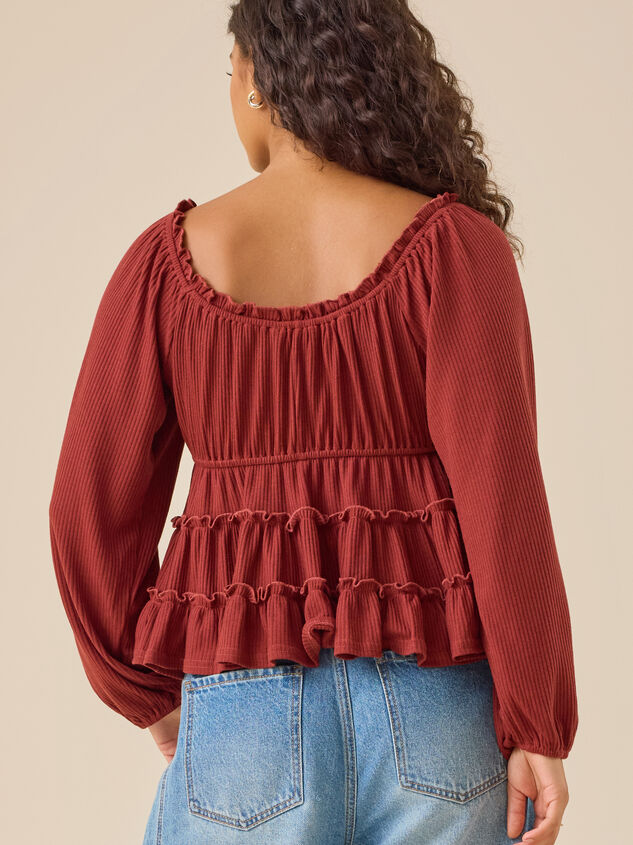 Harlow Tiered Babydoll Top Detail 4 - TULLABEE