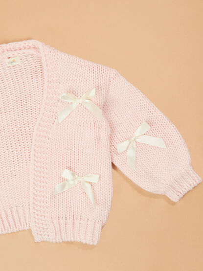 Pippa Bow Youth Cardigan - TULLABEE