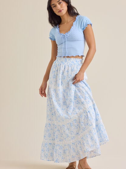 Adalyn Floral Maxi Skirt - TULLABEE