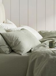 Thistle Cotton Sheet Set Detail 2 - TULLABEE