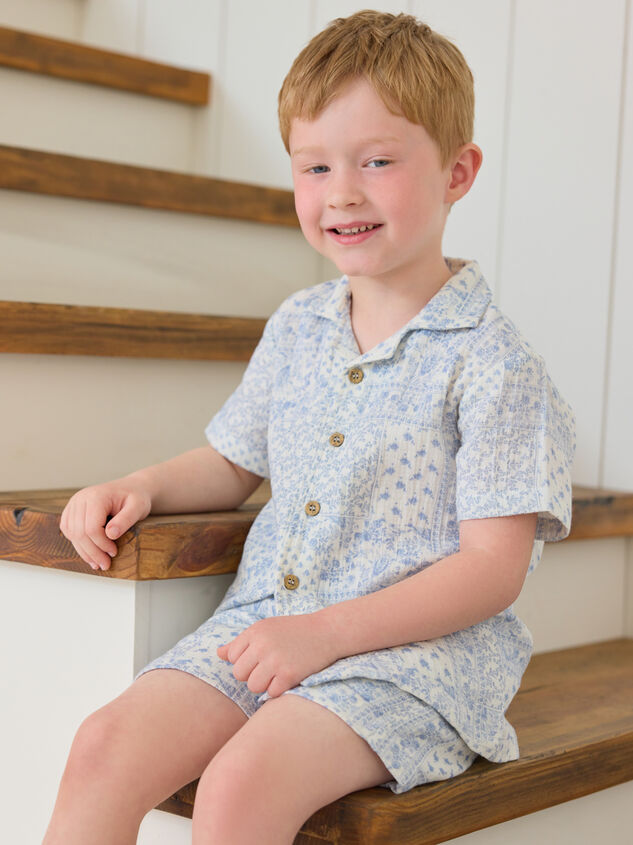 Astin Bandana Button Down Top - TULLABEE