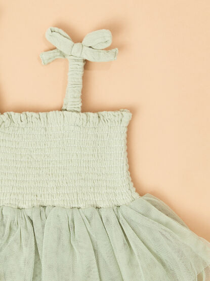 Camille Smocked Tutu Bubble - TULLABEE