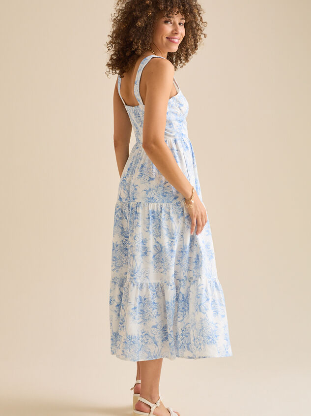 Asa Floral Maxi Dress Detail 3 - TULLABEE