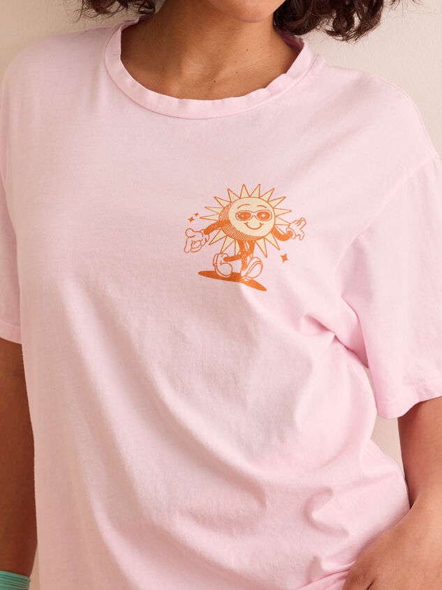 Vitamin Sea Oversized Graphic Tee Detail 3 - TULLABEE