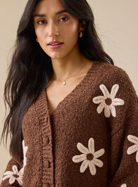Francesca Flower Cardigan Detail 2 - TULLABEE
