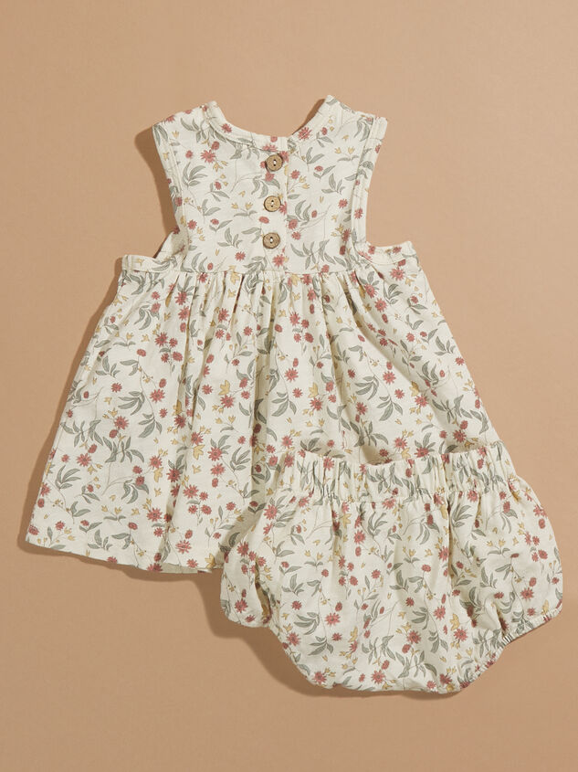 Layla Floral Baby Dress and Bloomer Set by Rylee + Cru Detail 2 - TULLABEE