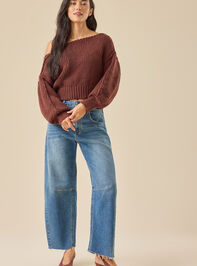 Raylee Boatneck Sweater Detail 2 - TULLABEE