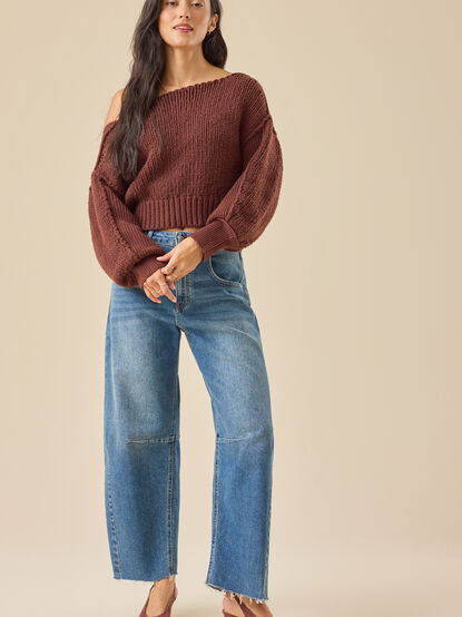 Raylee Boatneck Sweater - TULLABEE