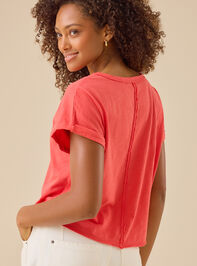 Michaela Boxy Tee Detail 5 - TULLABEE
