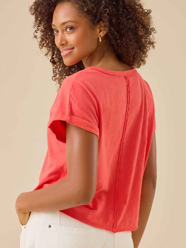 Michaela Boxy Tee Detail 5 - TULLABEE