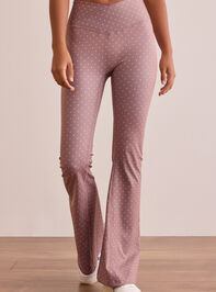 Go For It Polka Dot Flare Leggings Detail 3 - TULLABEE