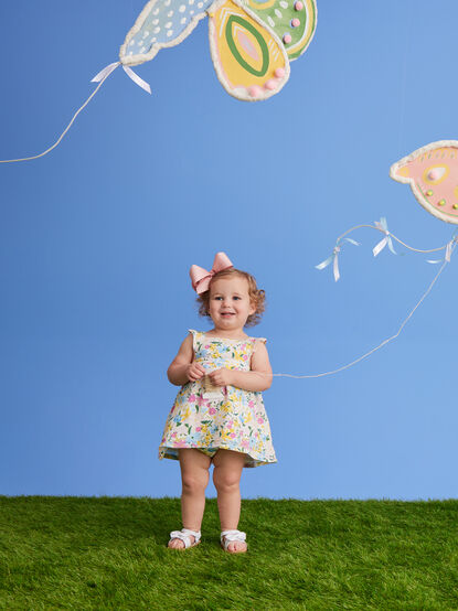 Mandie Baby Floral Sundress and Bloomer Set - TULLABEE