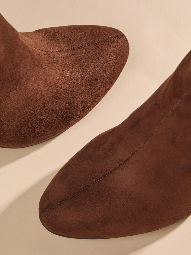 Lilly Chocolate Bootie Detail 4 - TULLABEE