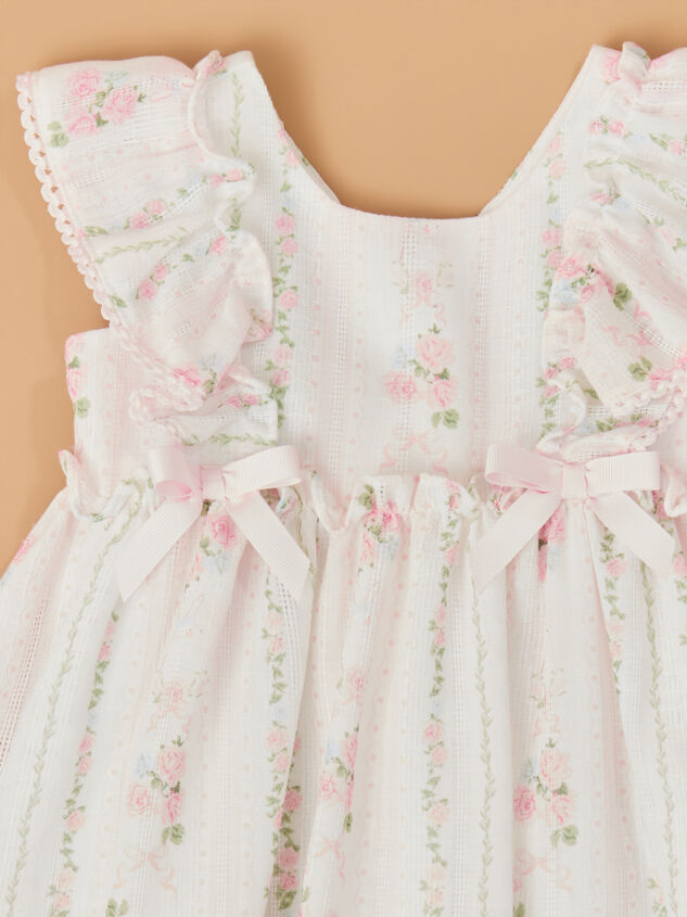 Hattie Flutter Sleeve Dress Detail 2 - TULLABEE