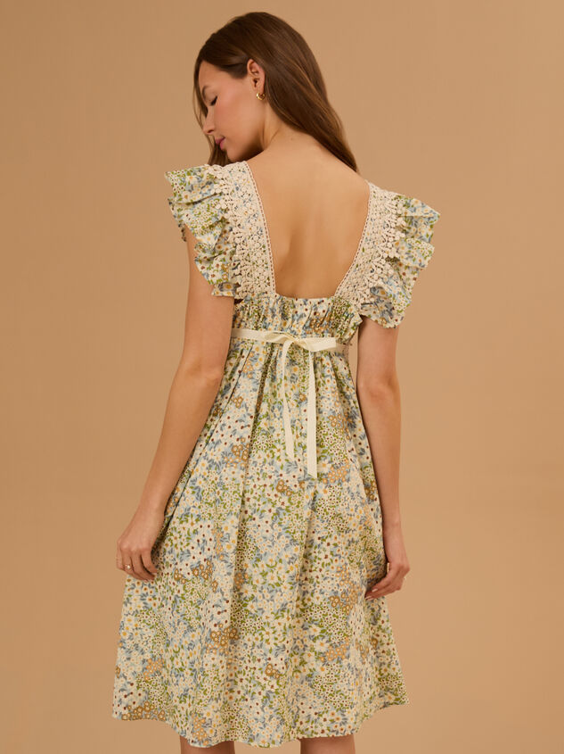 Sunday Mama Floral Dress Detail 6 - TULLABEE