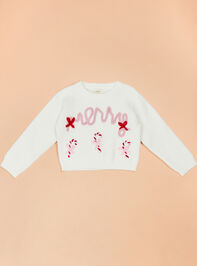 Merry Bow Knit Sweater Detail 2 - TULLABEE
