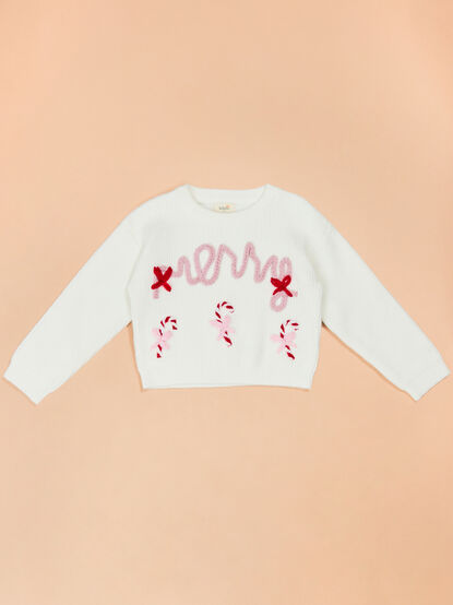 Merry Bow Knit Sweater - TULLABEE