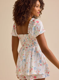 Lily Floral Romper Detail 4 - TULLABEE
