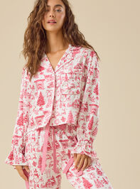 Kamila Satin Toile Sleep Top - TULLABEE