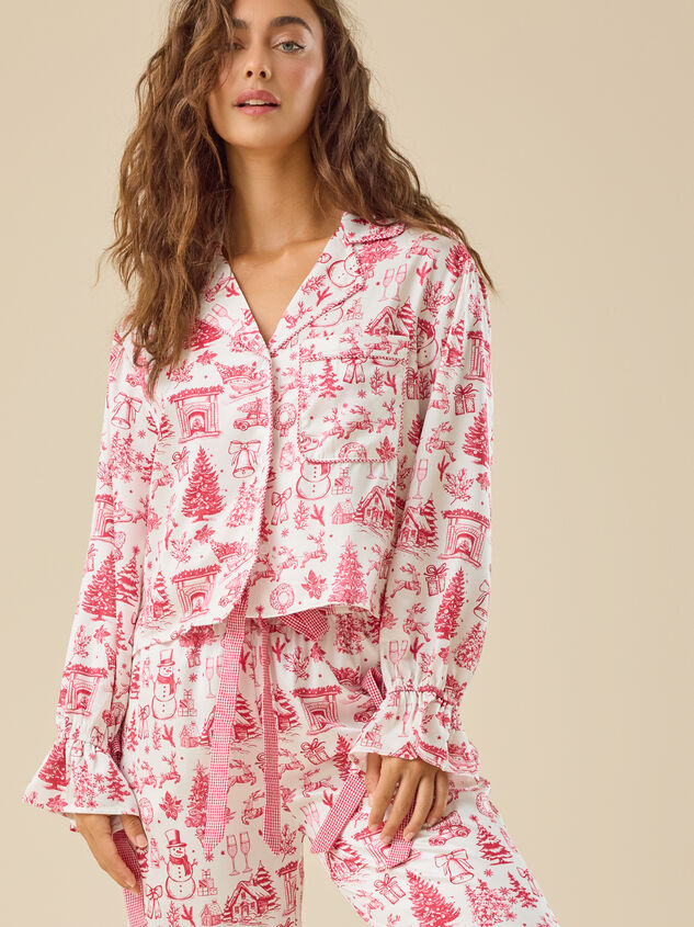 Kamila Satin Toile Sleep Top - TULLABEE