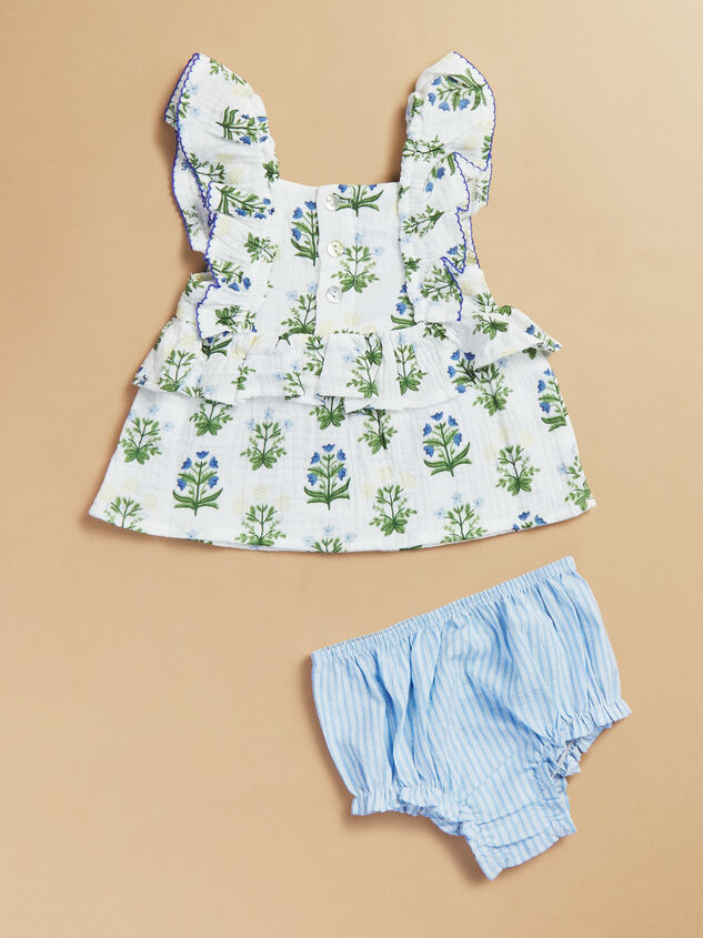 Mariella Floral Tank and Bloomer Set by Mudpie Detail 3 - TULLABEE