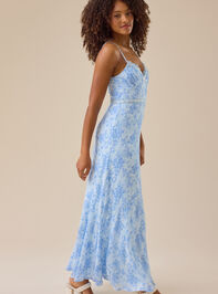 Syra Floral Maxi Dress Detail 3 - TULLABEE