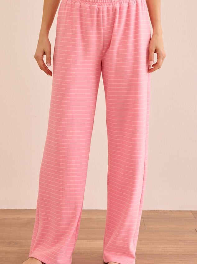 Stripe and Stretch Pant Detail 4 - TULLABEE