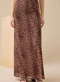 Francie Cheetah Maxi Skirt Detail 2 - TULLABEE