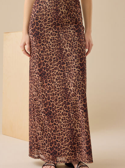 Francie Cheetah Maxi Skirt - TULLABEE