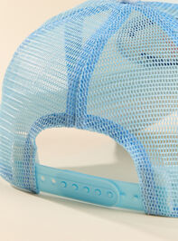 Cape Cod Fishing Patch Trucker Hat Detail 3 - TULLABEE