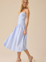 Skylar Poplin Midi Dress Detail 4 - TULLABEE