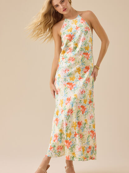 Baye Floral Halter Maxi Dress - TULLABEE