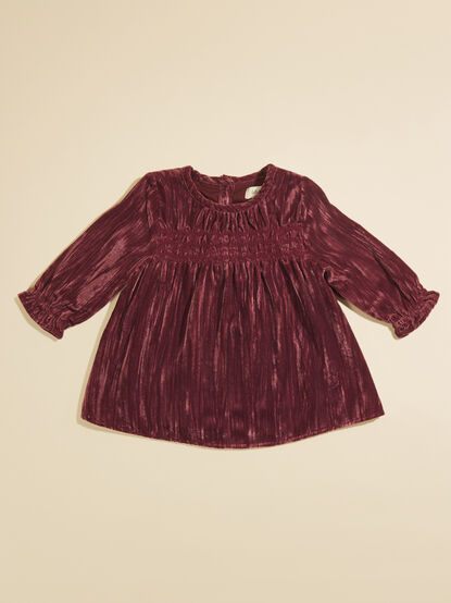 Marjorie Velvet Baby Dress - TULLABEE