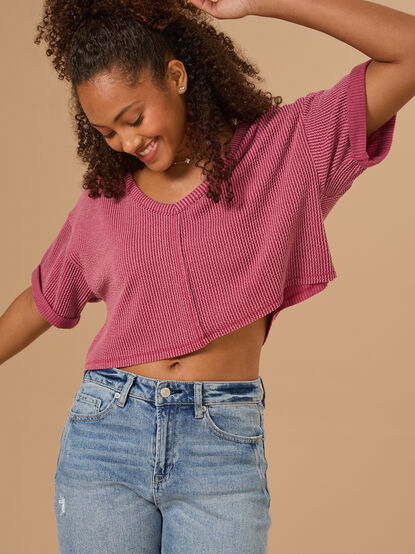 Alessia Ribbed Top - TULLABEE
