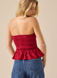 Janelle Strapless Bow Top Detail 4 - TULLABEE