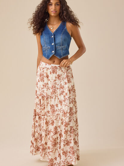 Layla Denim Vest - TULLABEE