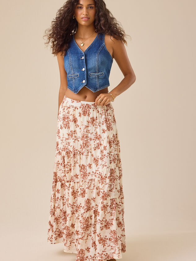 Layla Denim Vest Detail 2 - TULLABEE