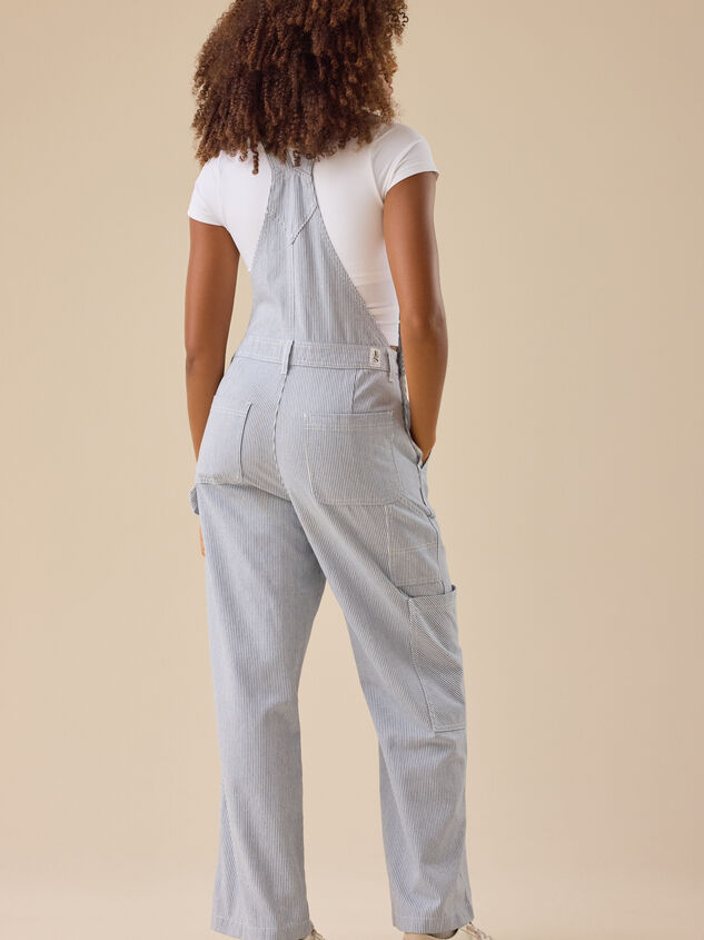 Brie Striped Overalls Detail 5 - TULLABEE