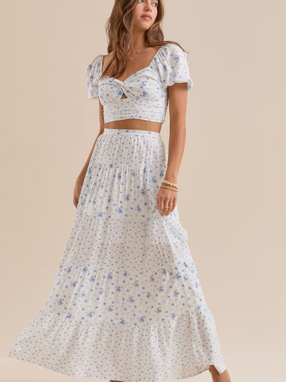 Maia Floral Crop Top - TULLABEE