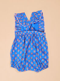 Quinn Ruffle Print Romper Detail 2 - TULLABEE