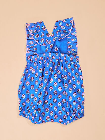 Quinn Ruffle Print Romper - TULLABEE
