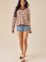 Emory Striped Cardigan Detail 3 - TULLABEE