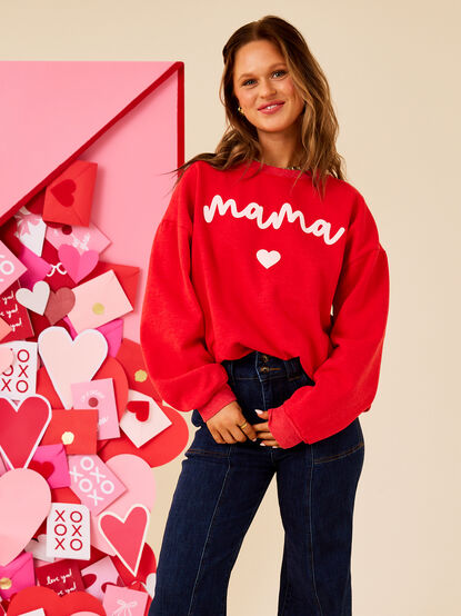 Lola Heart Mama Crewneck - TULLABEE