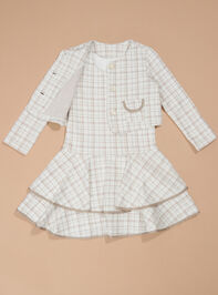 Wilma Plaid Dress and Jacket Set - TULLABEE