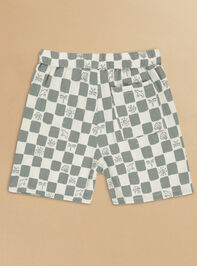 Coastal Check Shorts by Rylee + Cru Detail 2 - TULLABEE