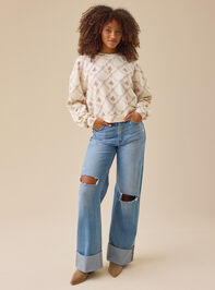 Cambrie Floral Mama Pullover Detail 3 - TULLABEE