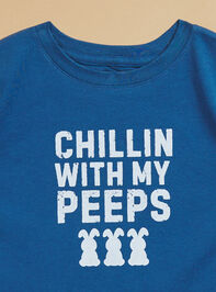 Chillin With My Peeps Tee Detail 3 - TULLABEE