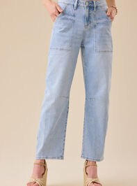 Westyn Barrel Jeans Detail 2 - TULLABEE