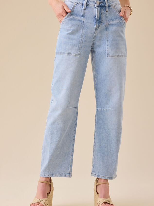 Westyn Barrel Jeans Detail 2 - TULLABEE
