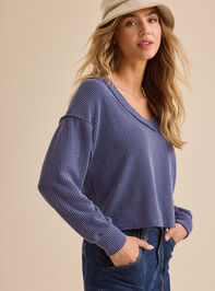 Layne Ribbed Top Detail 3 - TULLABEE